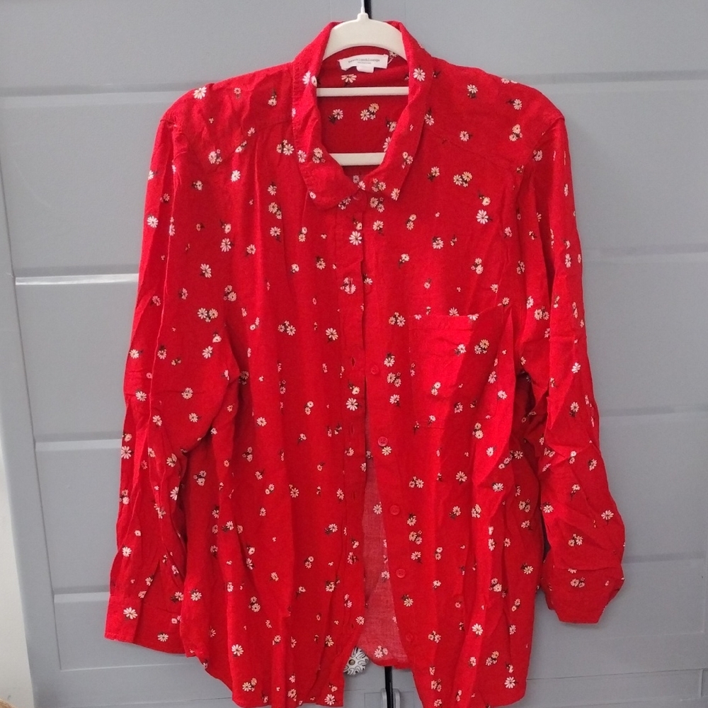 2X Beachlunchlounge Red Floral Shirt